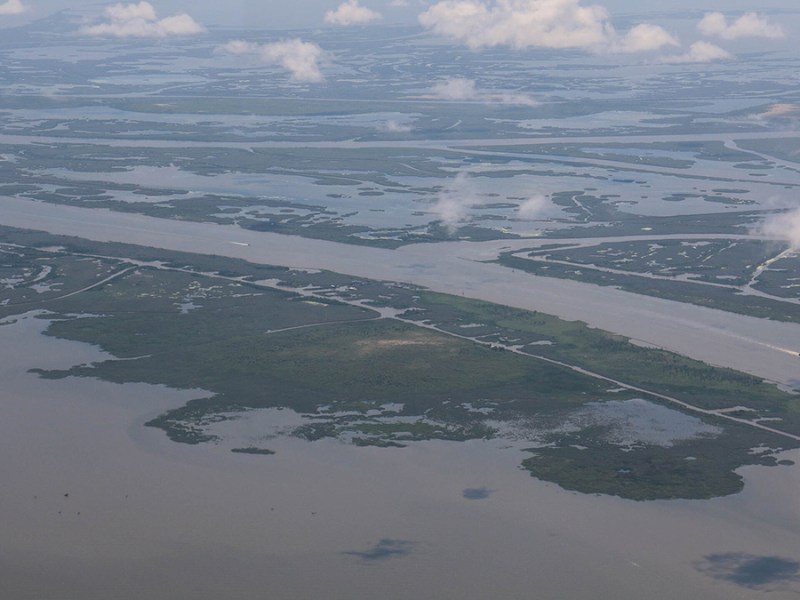 Tracking the Sediment Carried by the Muddy Mississippi