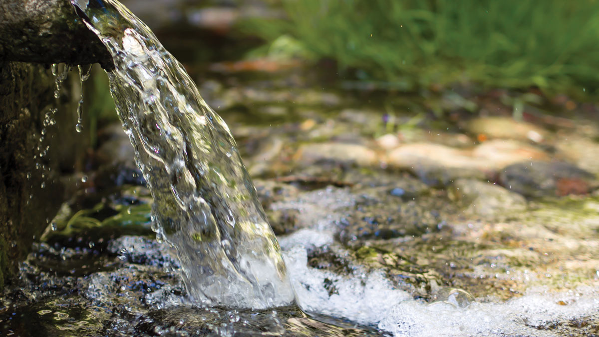 Natural spring water