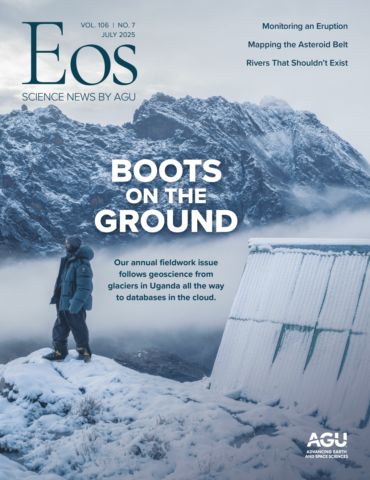 Cover of the July 2025 issue of Eos
