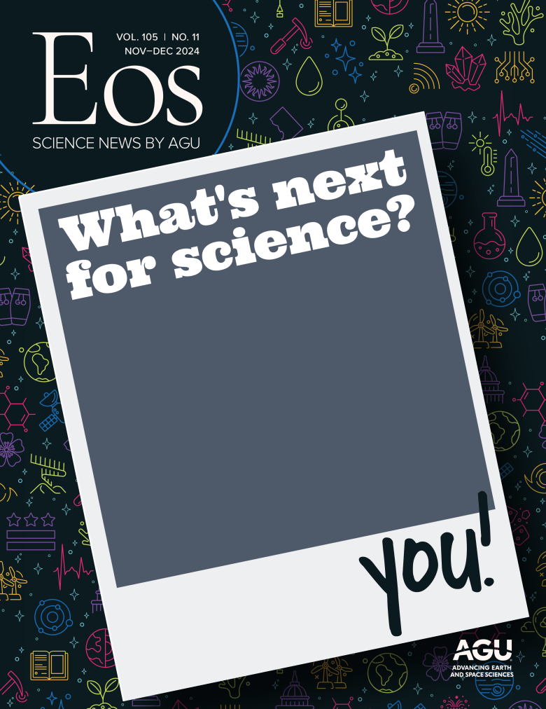 Cover of the November–December 2024 issue of Eos
