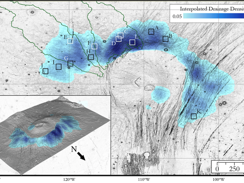 Young Rivers on a Martian Volcano Reveal Insights into the Amazonian Climate