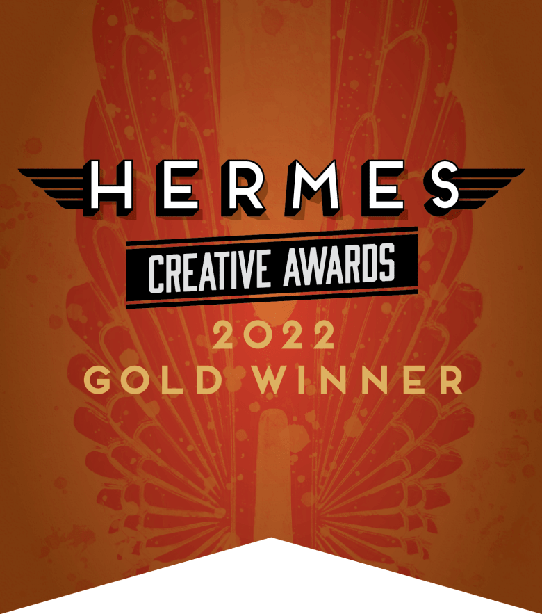 Hermes Creative Awards 2022 Gold Winner banner